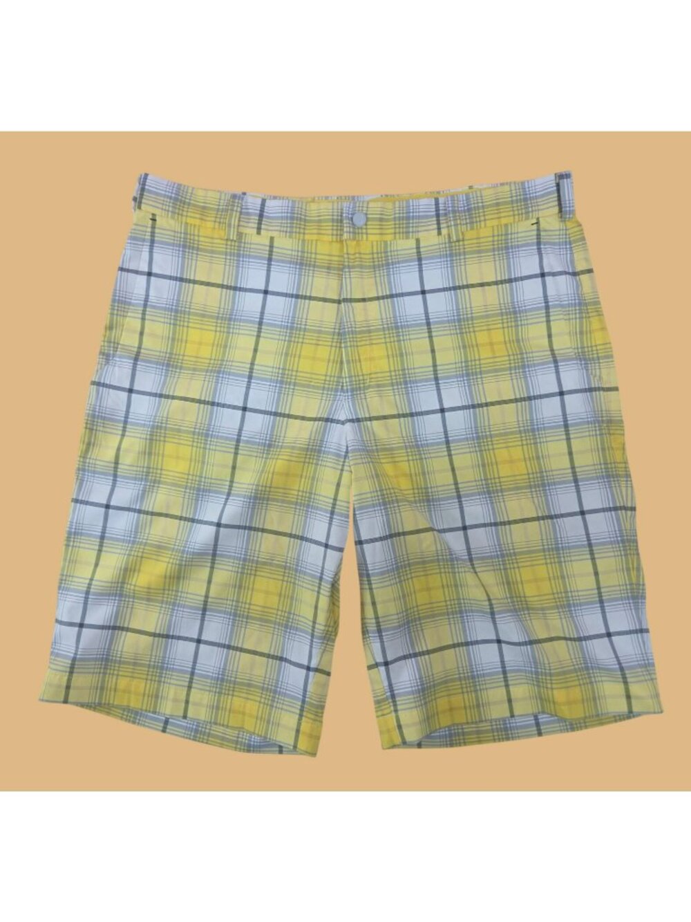 Nike Golf Dri-Fit Mens Yellow Performance Shorts 36